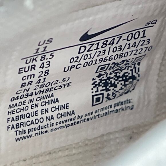 NIKE AIR FORCE 1 AF1 SHADOW PHANTOM-RED STARDUST | Wmns11 Mens9.5 [DZ1847-001] - Picture 12 of 12